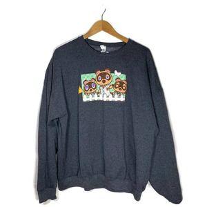 Nintendo Sz XXL Animal Crossing Tom Nook Pullover Sweatshirt Jerzees Tag
